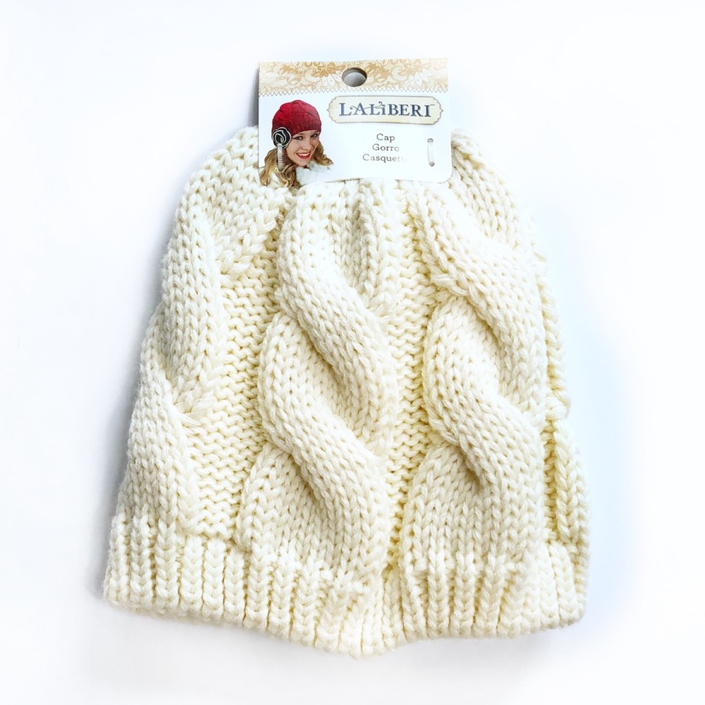 Cream Beanie
